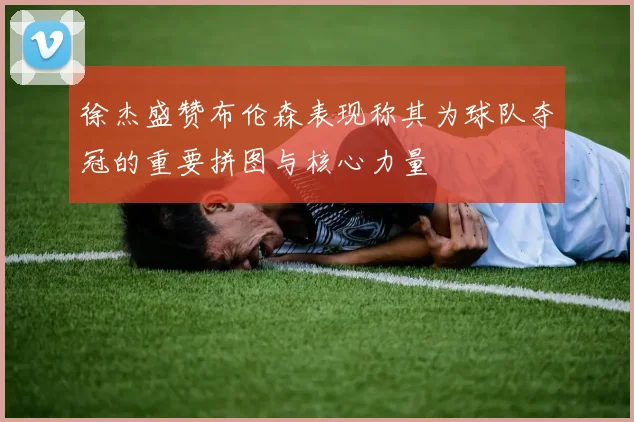 徐杰盛赞布伦森表现称其为球队夺冠的重要拼图与核心力量